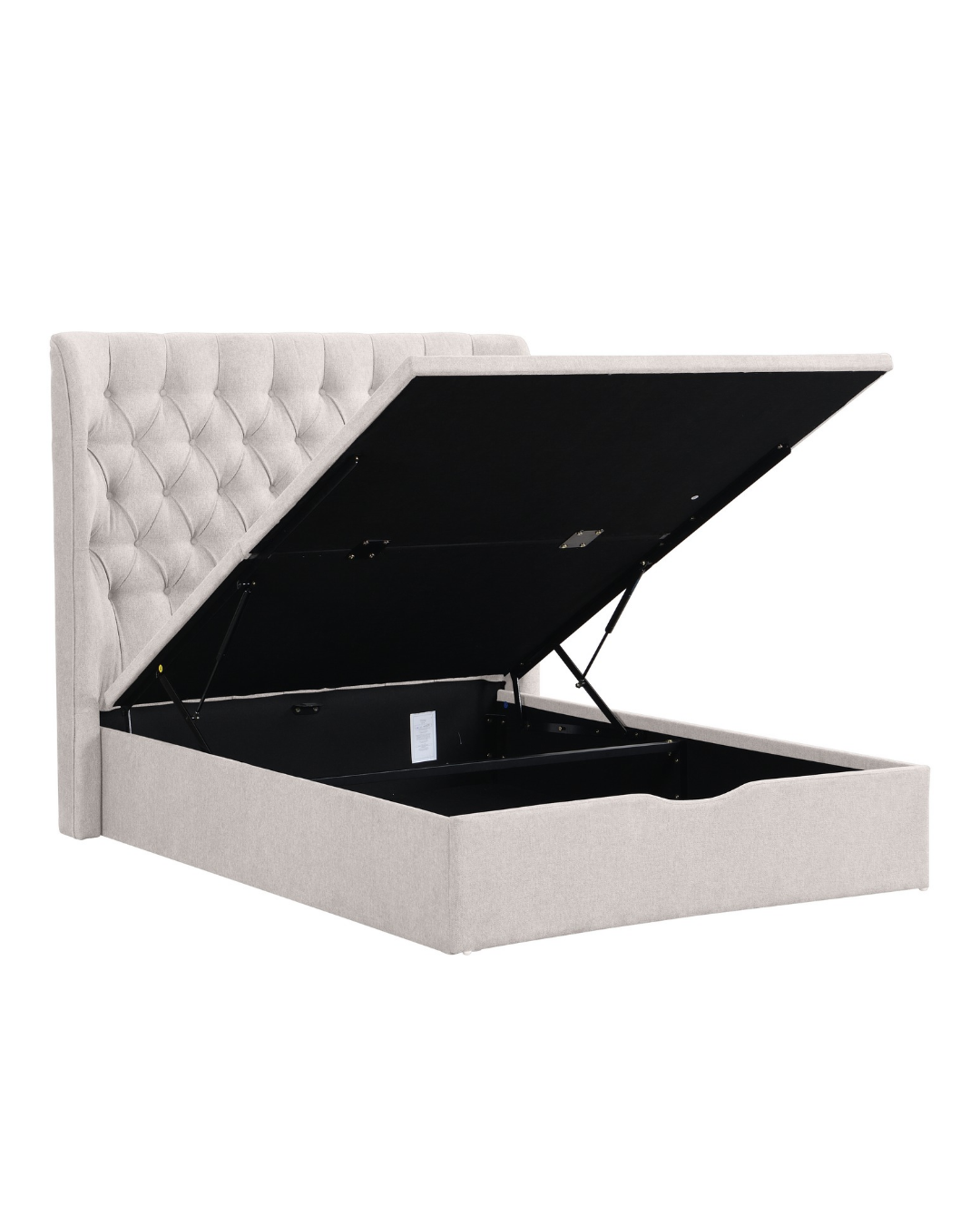 Clara Storage Bed - Beige