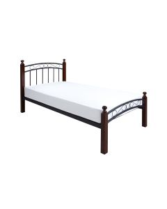 Assissi Silver Metal Bed (3')