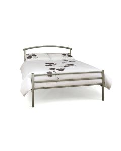 Brennington Silver Metal Bed (5')