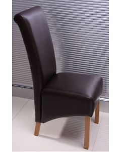 Lucy Collection - Brown Leather Chair