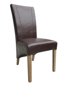 Windsor Collection - Brown Leather Chair