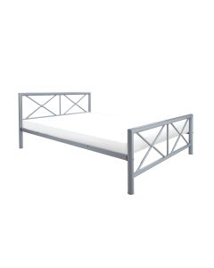 Chateau Silver Metal Bed (5')