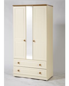 Inspirations 3ft 2 Drawer Mirrored Robe