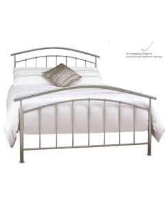 Merc Silver Metal Bed (5')