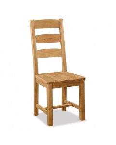 Salisbury Slatted Chair with Wooden Seat