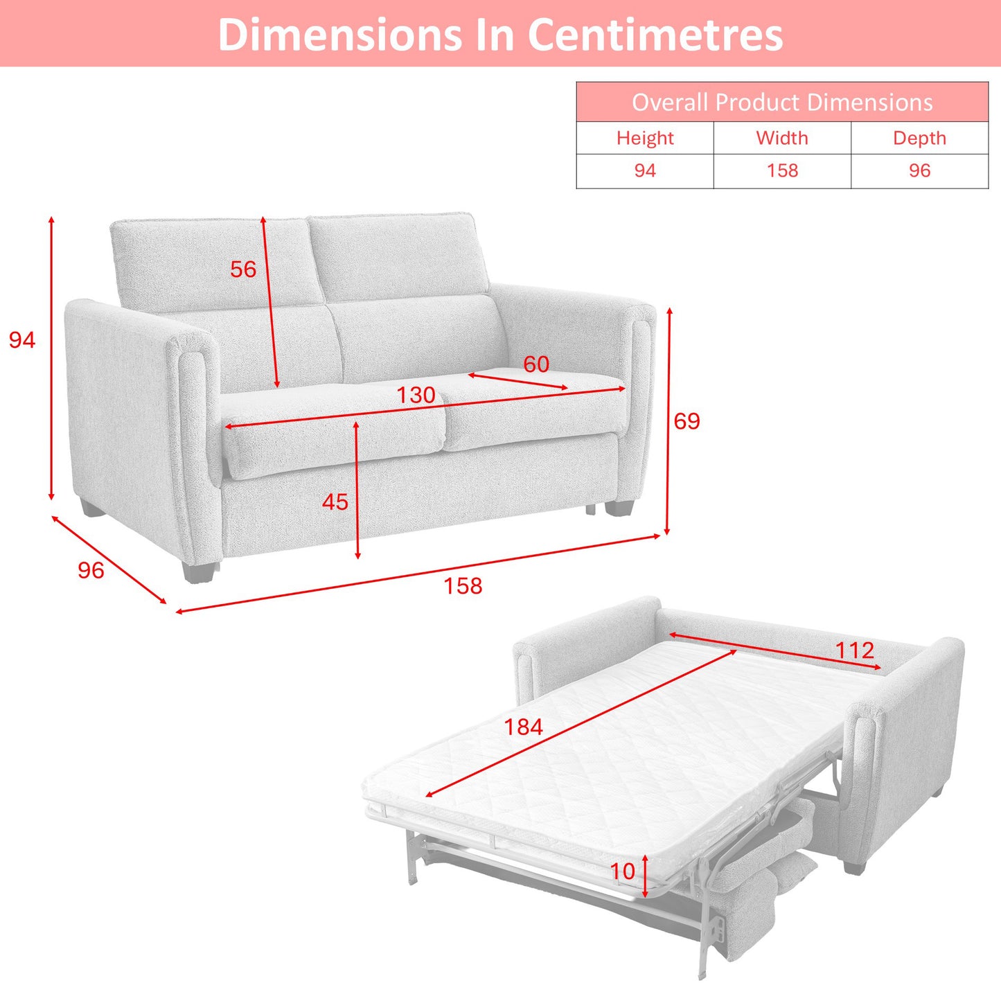 Mayfair Sofa Bed - Ash
