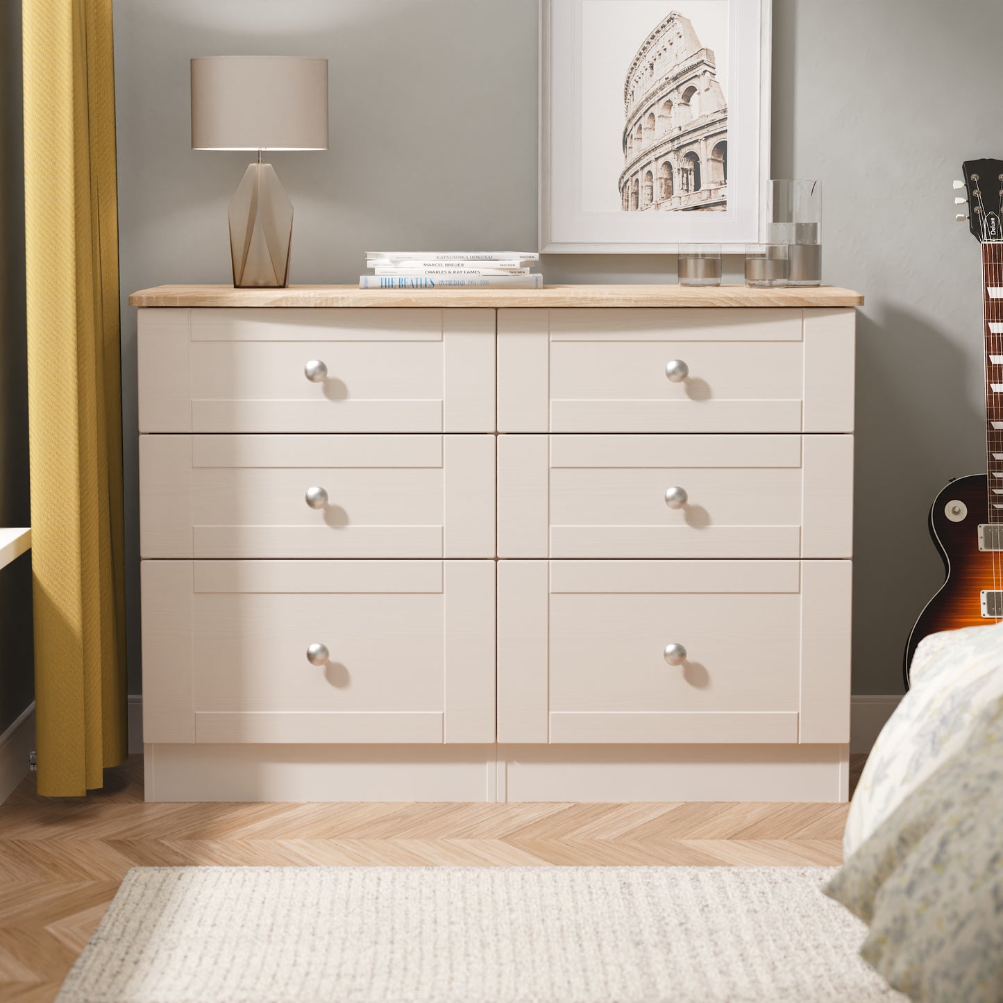Sussex 6 Drawer Midi Chest