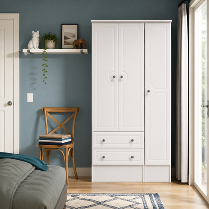 Pembroke Tall Triple 2 Drawer Robe