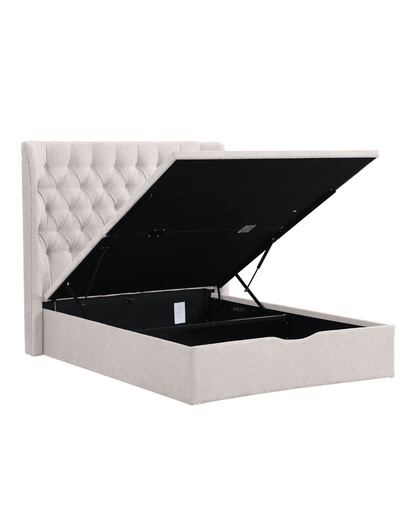 Clara Storage Bed - Beige
