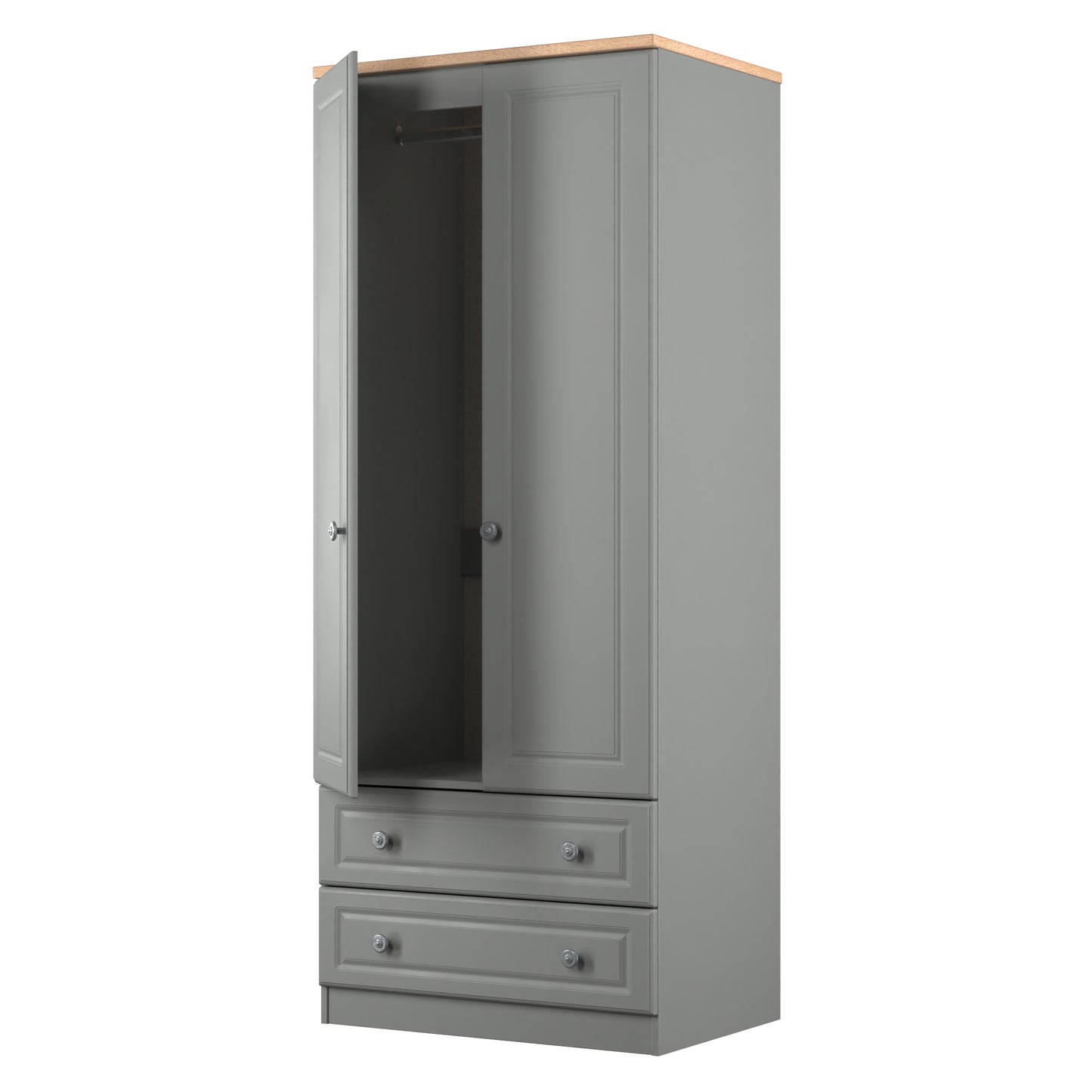 Norfolk 2ft 6in 2 Drawer Robe
