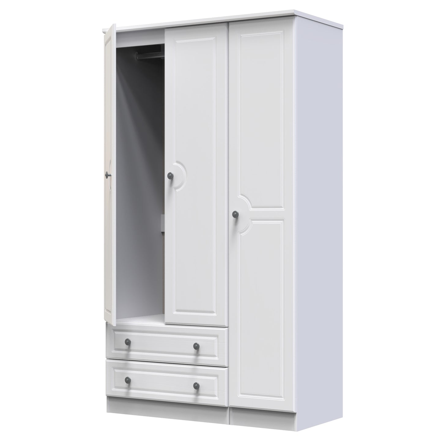 Pembroke Tall Triple 2 Drawer Robe